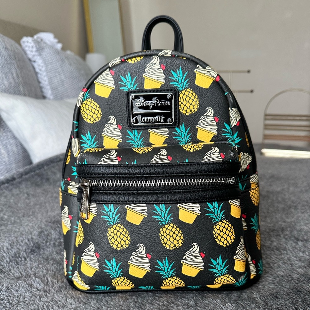 Pineapple Swirl Dole Whip Loungefly Mini Backpack Disney Parks Original
